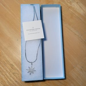 Swarovski OPEN STAR necklace Touchstone Crystal EUC